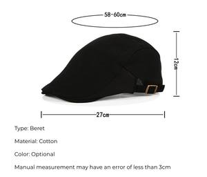 Cappello berretto in cotone piatto personalizzato per uomo berretto Cabbie ivy cappelli peaky blinders Cap - Product Image 5