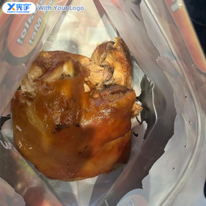 ถุงซิปล็อคใสทนความร้อนสำหรับไก่ย่างร้อนในไมโครเวฟ พร้อมหน้าต่างและหูหิ้ว สำหรับร้านอาหาร อาหารนำกลับ เนื้อสเต็ก หมู แซนวิช - Product Image 3