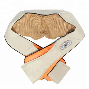 Shiatsu-rouleau chauffant électrique, en couleur beige, pour épilation du cou et du dos, machine de massage, offre spéciale, 2020