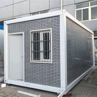 Maison conteneur moderne de luxe à deux chambres, modulaire, préfabriquée, en kit, avec toit en kit