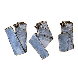 Jersey de peso pesado Unisex, pantalón informal, Denim desgastado de alta calidad, doble bolsillo, de gran tamaño, para invierno, French Terry Straight Drop - Product Image 1
