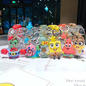Portachiavi 3D in plastica <span class=keywords><strong>di</strong></span> <span class=keywords><strong>SpongeBob</strong></span> e Patrick Star, ciondolo kawaii per zaino, chiavi dell'auto, regali da appendere per coppie - Product Image 2