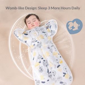 Bidole SD-01 Fascia Avvolgente per Neonati con Motivo Cartone Animato, 95% Cotone, Anti-Spavento, per Tutte le Stagioni, Made in China - Product Image 2