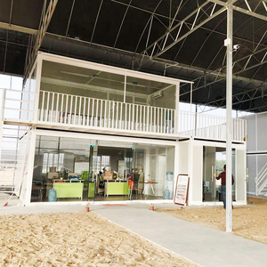 Casa Contenedor Prefabricada de Dos Pisos, Estructura de Acero Galvanizado de 10 pies, Transpirable, Fácil de Transportar, Cafetería en Formato Plano - Product Image 4