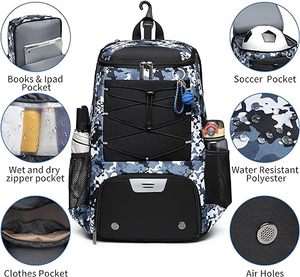 Sac à dos de skateboard/sac à dos de sport de football personnalisé OEM 2025 le plus vendu avec imprimé floral, taille personnalisée, vente en gros - Product Image 1
