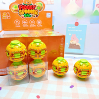 Lot de 24 jouets anti-stress rotatifs en forme de hamburger, mignons, pour fêtes et événements, en vrac