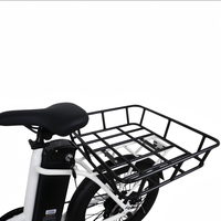 Vélo cargo électrique non pliable à deux roues, 20 pouces, 36V, 250W, double moteur sans balais, pour livraison de nourriture