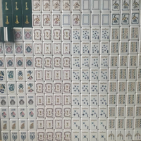 Magnifique ensemble de mahjong américain avec étui rigide facile à lire et facile à transporter