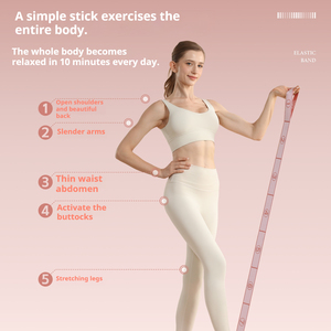 Kadın özel elastik bantlar germe esnek kemer Yoga kayışı dans ve spor salonu döngüye direnç bandı için Fitness egzersiz bandı - Product Image 3