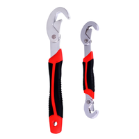 Clé à cliquet autobloquante réglable 6-32 mm, clé universelle multifonction à prise rapide, taille petite/grande en option et lot de 2 pièces