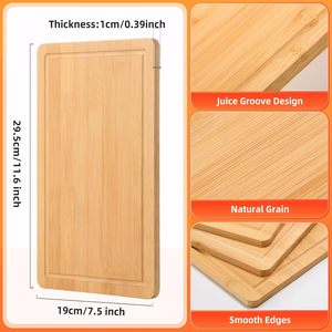 Tablas de Cortar de Bambú Personalizadas de Fábrica, Juego de 3 Tablas de Cortar para Cocina - Product Image 2