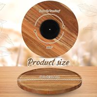Acacia Wood Lazy Susan Plattenspieler für Schrank rutsch feste Küchen tablett für Theke Tisch Organisation und Lagerung