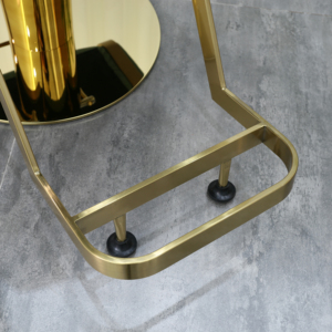 Fauteuil de Barbier de Luxe Doré 2026 Robuste et Hydraulique Inclinable pour Salon de Coiffure Professionnel et Salon de Soins Masculins - Product Image 6
