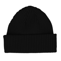 Gorro de Invierno para Niños, 100% Algodón Orgánico Certificado GOTS, Tejido de Punto Acanalado, con Puño y Logotipo Personalizado, para Niñas y Niños