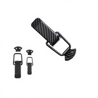 2 poignées de porte en alliage d'aluminium, garnitures de porte arrière, accessoires de voiture, goupilles de verrouillage, crochets de traction, finition mate, installation facile, modèle ABG