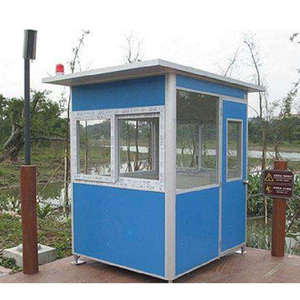 Chi Phí Thấp Tiêu Chuẩn Di Động Tạm Thời An Ninh Kiosk Cabin Di Động Nhỏ Nhà Ngoài Trời Di Động Bảo Vệ Gian Hàng Prefab Shack Bán Gian Hàng - Product Image 4