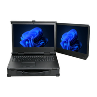 Computadora Portátil Industrial de Doble Pantalla, Resistente, Intel I7-12700T RTX3050, Estación de Trabajo Portátil, OEM ODM en Stock, Funciones de IA