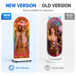 <span class=keywords><strong>Photomaton</strong></span> <span class=keywords><strong>numérique</strong></span> instantané 2026 avec écran tactile, miroir magique pour selfies, idéal pour mariages, avec logiciel et caméra web - Product Image 3