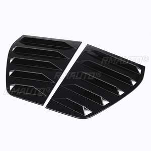 2x Cubiertas de Persiana para Ventana Lateral Trasera de Coche para VW Volkswagen Golf 6 MK6 GTI R 2010-2014, Panel Trasero de la Ventanilla - Product Image 3