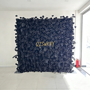 Panel de pared floral enrollable, sólido y de construcción robusta, decoración 3D para bodas, fiestas y eventos. - Product Image 1