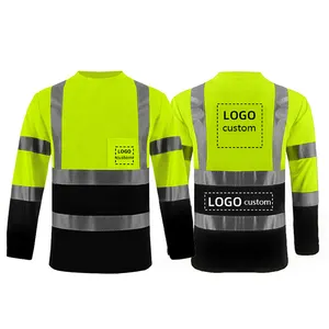 ANT5PPE Factory Hi Vis Reflective Safety Shirts Long Sleeve Construction Work Clothing