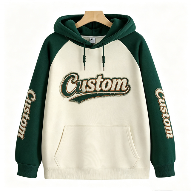 French Terry Streetwear Hoodies Custom Graphic Printed Cropped Thick Hoodie 400 Gsm 100%Cotton Mens Heavyweight Hoodie