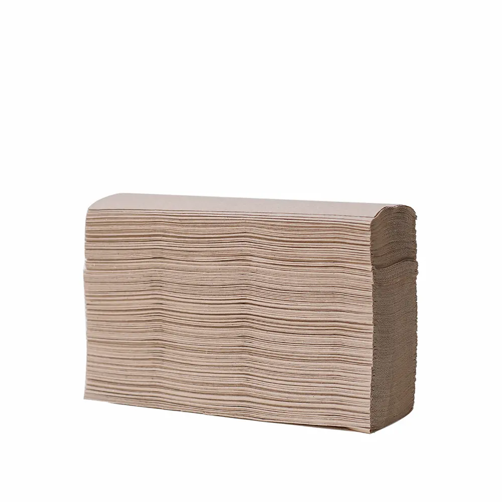 Toalhas de papel de bambu interdobráveis para negócios, lençóis de papel do banho