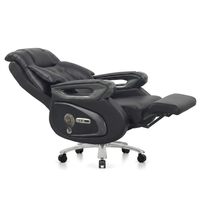 Chaise de bureau électrique ergonomique de luxe avec fonction de massage, inclinable, avec fonction de levage et pivotante pour le bureau