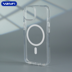 Coque de téléphone magnétique transparente VAWI C025 en PC+TPU pour iPhone 17 16 15 14 13 12 Pro Max, antichoc - Product Image 6