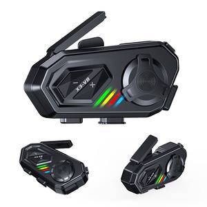 Intercomunicador para Casco Impermeable X3-V8 con Comunicación Bluetooth, Chips 5.1+5.4, Intercomunicador para Motocicleta para 8 Personas - Product Image 1