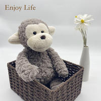 25cm Doux Mignon Zoo Animal Singe Bébé Poupée Trucs Animaux Kawaii Singe En Peluche Jouet