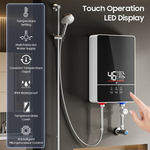 Hệ thống máy nước nóng tức thời không bình tích nhiệt, điều chỉnh nhiệt độ, gắn tường, công suất 6kW, dùng cho nhà bếp và phòng tắm - Product Image 3