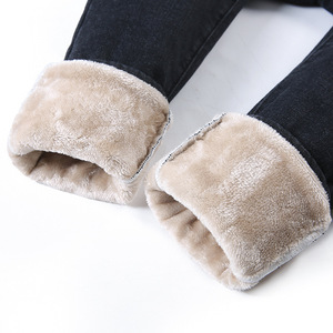 Vaqueros ajustados <span class=keywords><strong>de</strong></span> cintura alta para <span class=keywords><strong>mujer</strong></span>, forrados <span class=keywords><strong>de</strong></span> lana, estilo coreano, versátiles para otoño e invierno, pantalones <span class=keywords><strong>de</strong></span> <span class=keywords><strong>mezclilla</strong></span> tipo lápiz, cálidos. - Product Image 5