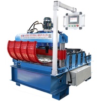 Machine à plier les tôles de toiture en métal HAIXING 760 Tr4 Pv4 pour toits en arche incurvée, 380V 3 phases, épaisseur 0,3-0,8 mm, facile à utiliser