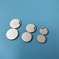 Kustomisasi Transduser Keramik Piezo 10*1mm Sensor Cakram Piezoelektrik Ultrasonik Bahan PZT 4-10mm 1-3mhz Flowmeter Pemotong