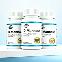 Complément Alimentaire en Capsules de D-Mannose 500mg 1000mg OEM ODM pour Adultes, Santé Urinaire Hommes Femmes, Soutien aux Voies Urinaires et aux Infections Urinaires (UTI) à la Canneberge
