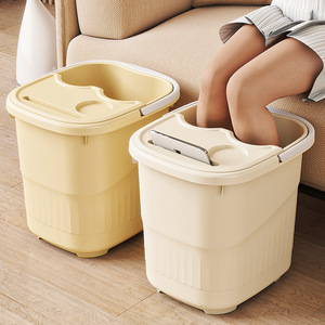 Foot Bath Tub With Calf Coverage Thickened Plastic Portable Massage Basin For Home Use - Product Image 1