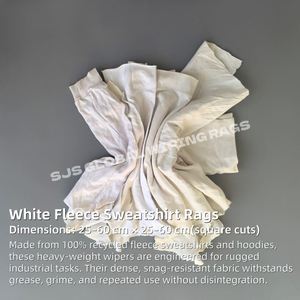 Trapos de limpieza de algodón de grado industrial para aceite pesado, trapos de lana blanca, algodón súper absorbente para limpieza - Product Image 2