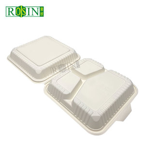 Vente en gros Respectueux de l'environnement passe au micro-ondes amidon de maïs PP <span class=keywords><strong>jetable</strong></span> 3 compartiments récipient de <span class=keywords><strong>repas</strong></span> préparation des aliments/plateaux de restauration - Product Image 3