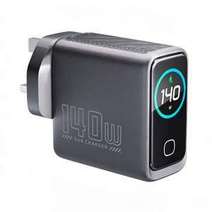 Adaptador de Corriente GaN de 140W Directo de Fábrica, Estación de Carga 5 en 1 con Pantalla Digital para Laptop y Teléfono, Aprobado por RoHS/REACH - Product Image 1