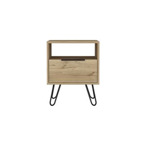 DB Skyoner <b>Light</b> <b>Oak</b> Single Drawer Nightstand Modern Minimalist Design for Bedroom or Living Room - Product Image 4