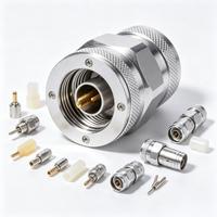 Connecteur et adaptateur coaxiaux RF de haute précision, usinage CNC personnalisé, accessoires de connecteurs RF pour la communication