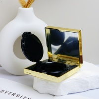 Kotak alas bedak Yuecai Square Cushion Foundation kosong 15g warna emas hitam dengan bingkai facet atas, untuk BB Cream, CC Cream, dan cermin, grosir.