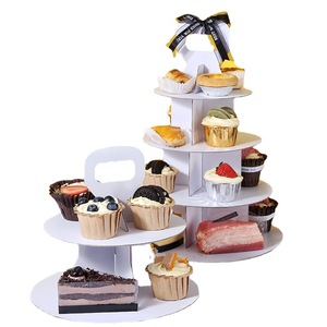 Multi-Layer Dessert Packaging <strong>Stand</strong> <strong>Disposable</strong> for Mousse <strong>Cake</strong> with HHand-held Dessert Rack Afternoon Tea <strong>Cake</strong> Packing Box