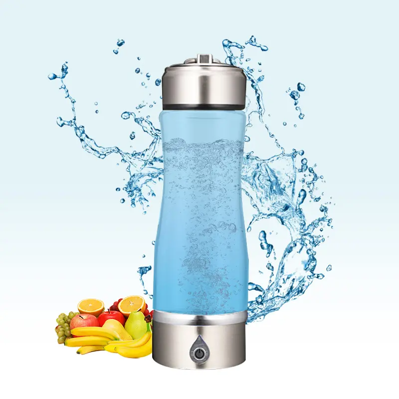 Mini Water Electrolysis Hydrogen Generator Bottle Portable Glass Water Hydrogen Ionizer