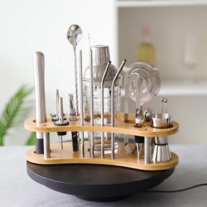 Ensemble de shakers à cocktail en acier inoxydable un ensemble complet d'outils de mélange de cocktails de bar pour un usage domestique - Product Image 4