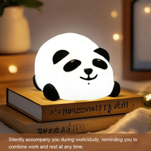 Petite lampe de chevet pour enfants, mignonne, en forme de <span class=keywords><strong>panda</strong></span> kawaii, jouet pour bébé, cadeau, décoration de chambre d'enfant, lampe tactile, <span class=keywords><strong>veilleuse</strong></span> pour enfants - Product Image 4