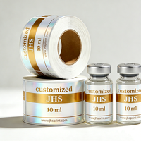 Etiquetas de Holograma Personalizadas para Envases Farmacéuticos y Cosméticos para Pérdida de Peso, Etiquetas de Vinilo para Botellas de Péptidos de 10 ml, 2 ml, 3 ml