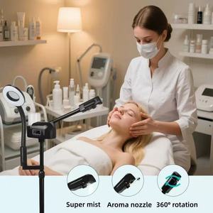 New 2-in-1 Facial Facial Sprayer with Dual Tubes for Hot and Cold Sprays, Hydrating 5x Mirror, and Cool Light - Product Image 4