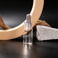 Flacon en verre transparent de 10 l pour sérum, emballage cosmétique écologique pour flacon d'huile essentielle